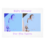 Twins Baby Shower Announcement