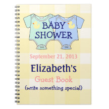 Twins Baby Shower Guestbook Journals
