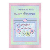 Twins Baby Shower Invitation