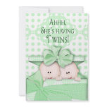 Twins Baby Shower Invitations