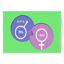 Twins Birth Announcement Card