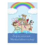 Twins Birth Announcement - Noah's Ark
