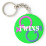 Twins boy girl Gender Symbols keychain