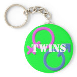 Twins boy girl Gender Symbols keychain