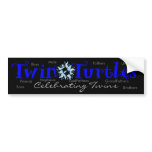 Twins Bumper (M-Blk) bumper stickers