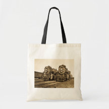 "Twins"  CN Railroad  Locomotives 3461 and 3501 Tote Bags