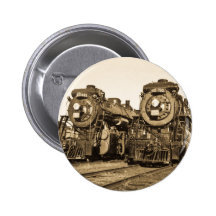 "Twins"  CN Railroad  Locomotives 3461 and 3501 Pinback Button