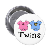 Twins Cute Bodysuit 1 girl & 1 Boy Button