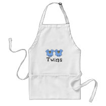Twins Cute Bodysuit 2 boys Apron