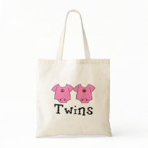 Twins Cute Bodysuit 2 girls Canvas Bags