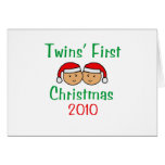 Twins First Christmas Card