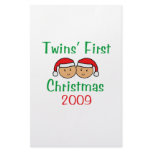 Twins First Christmas Stationery Design