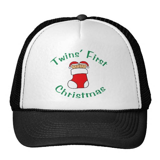 Twins First Christmas - Stocking (no date) Hat