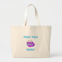 Twins First Easter Bags