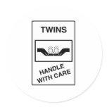 Twins Handle With Care stickers