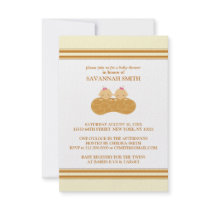 Twins in a Peanut Shell Baby Shower Invitations