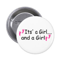 Twins Its A Girl and A Girl Pin
