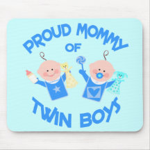Twin's Mom Mother's Day Twin Boys Mouse Mat
