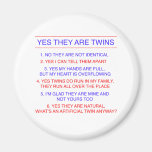 Twins Questions Fraternal Magnet