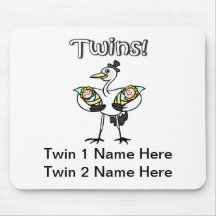 Twins (Stork) Mousepads