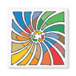 Twirled Recycle Magnets