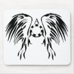 Twirls and swirls Angel wings items Mousepads