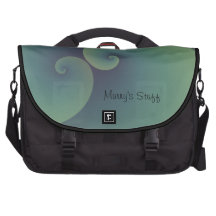 Twirls of Green Sumo Design Commuter Bag