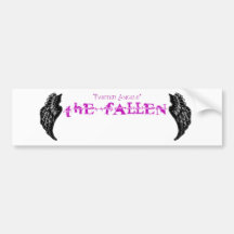 Twisted Angels - The Fallen purple logo bumper sti Bumper Sticker