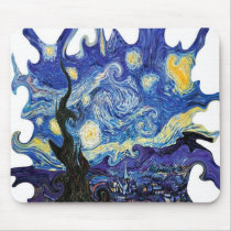 Twisted Art Van Gogh Starry Night mousepads