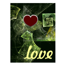 Twisted Balance Love Postcard