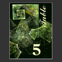 Twisted Balance Table Number Postcard postcards