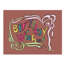 Twisted Birthday Wishes Postcards