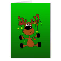 Twisted Christmas Moose Card