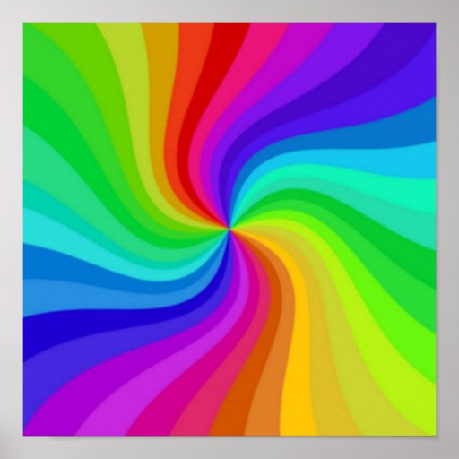 Twisted colour poster