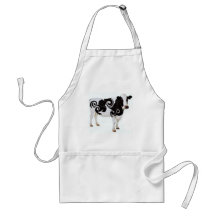 Twisted Cow Design Apron