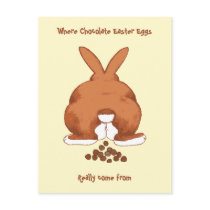 Twisted Easter Bunny Postcard
