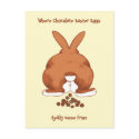 Twisted Easter Bunny Postcard