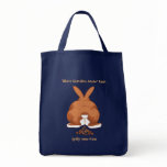 Twisted Easter Grocery Tote Canvas Bag