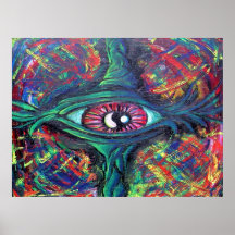 Twisted Eye Oil Painting Print
