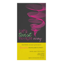 Twister | Fuchsia Bachelorette Invite Photo Card