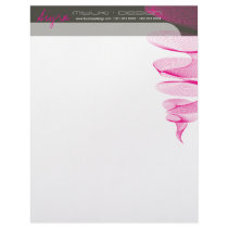 Twister Fuchsia Pink Modern Designer Letterhead