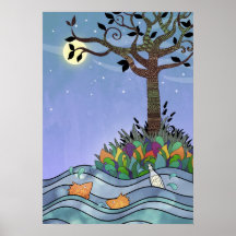 Twisty tree island - poster