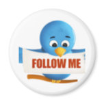 twitter-follow refrigerator magnets
