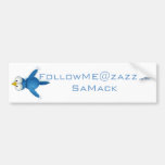 Twitter Follow Me @ Your User Name bumper stickers
