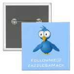 Twitter Follow Me @ Your User Name buttons