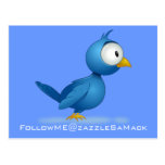 Twitter Follow Me @ Your User Name postcards