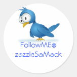 Twitter Follow Me @ Your User Name stickers