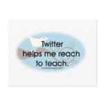 Twitter for Educators postcards