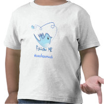 Twitter Gifts With Your User Name Follow Me Birdie T Shirts