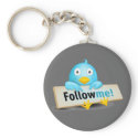 Twitter Mania - Follow Baby Bird keychains